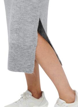 Vestido Only Brandie Roll Neck Gris Para Mujer