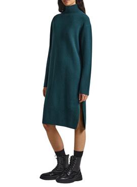 Vestido Pepe Jeans Dasya De Punto Verde Para Mujer