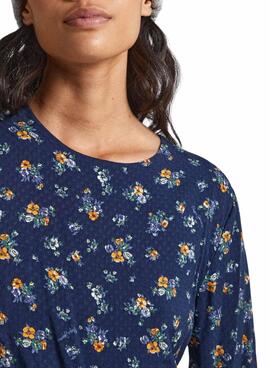 Vestido Pepe Jeans Inma Flores Azul Para Mujer