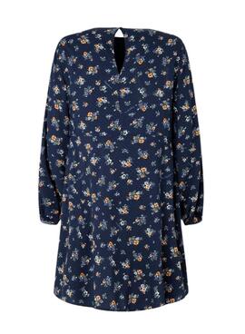 Vestido Pepe Jeans Inma Flores Azul Para Mujer