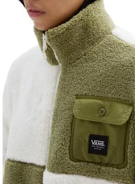 Abrigo Vans Avondale Color Block Verde Mujer