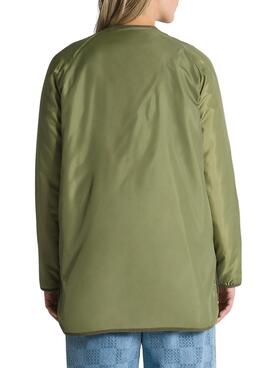 Chaqueta Vans Peake Quilted Liner Verde Mujer