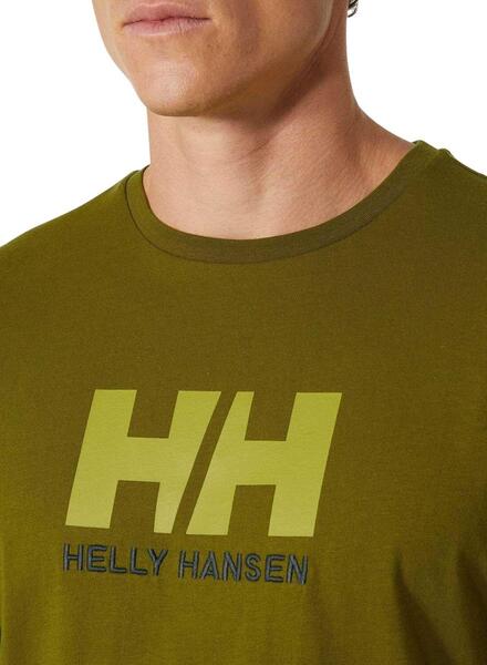 Camiseta Helly Hansen HH Logo verde para hombre