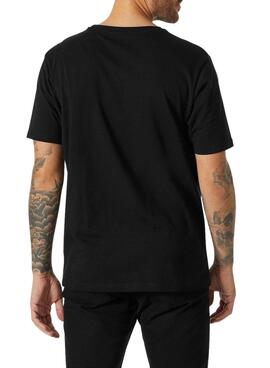 Camiseta Helly Hansen Logo Negro Para Hombre