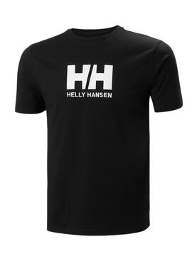 Camiseta Helly Hansen Logo Negro Para Hombre