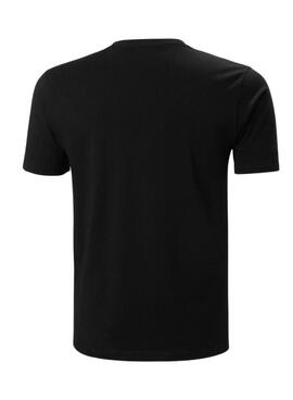 Camiseta Helly Hansen Logo Negro Para Hombre