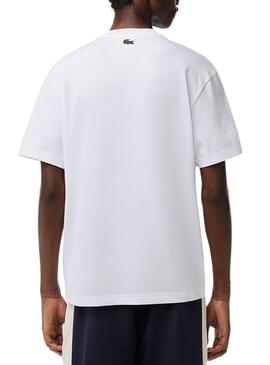 Camiseta Lacoste Basic Blanca Para Hombre