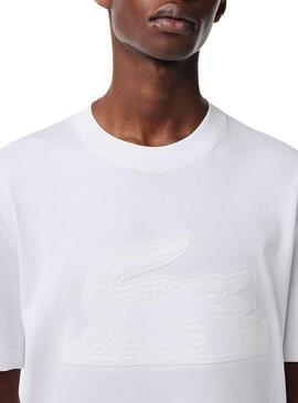 Camiseta Lacoste Basic Blanca Para Hombre