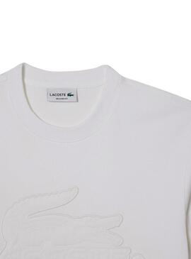 Camiseta Lacoste Basic Blanca Para Hombre
