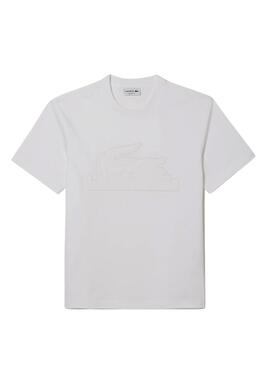 Camiseta Lacoste Basic Blanca Para Hombre