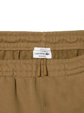 Pantalón Chándal Lacoste Logo Oversize Marrón