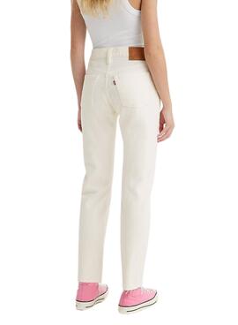 Pantalón Vaquero Levis 501 Blanco para Mujer