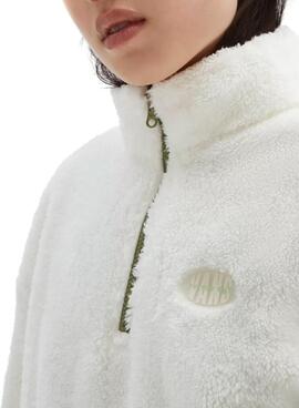 Chaqueta Vans Pioneer Mock Blanco Para Mujer