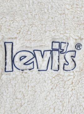 Chaqueta Levis Sherpa Boxy Blanco Niña