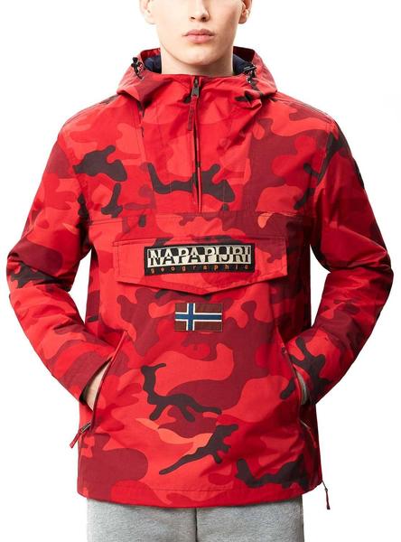 Cazadora Rainforest Cross Militar Rojo