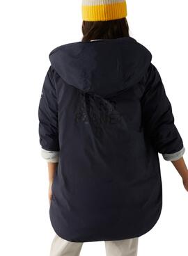 Chaqueta Ecoalf Leaf Reversible Negro Para Mujer