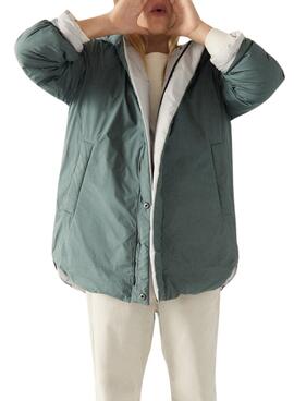 Chaqueta Ecoalf Leaf Reversible Verde Para Niña