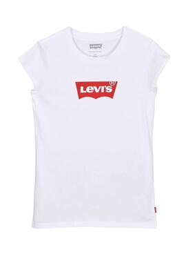 Camiseta Levis Batwing Blanco Para Niña
