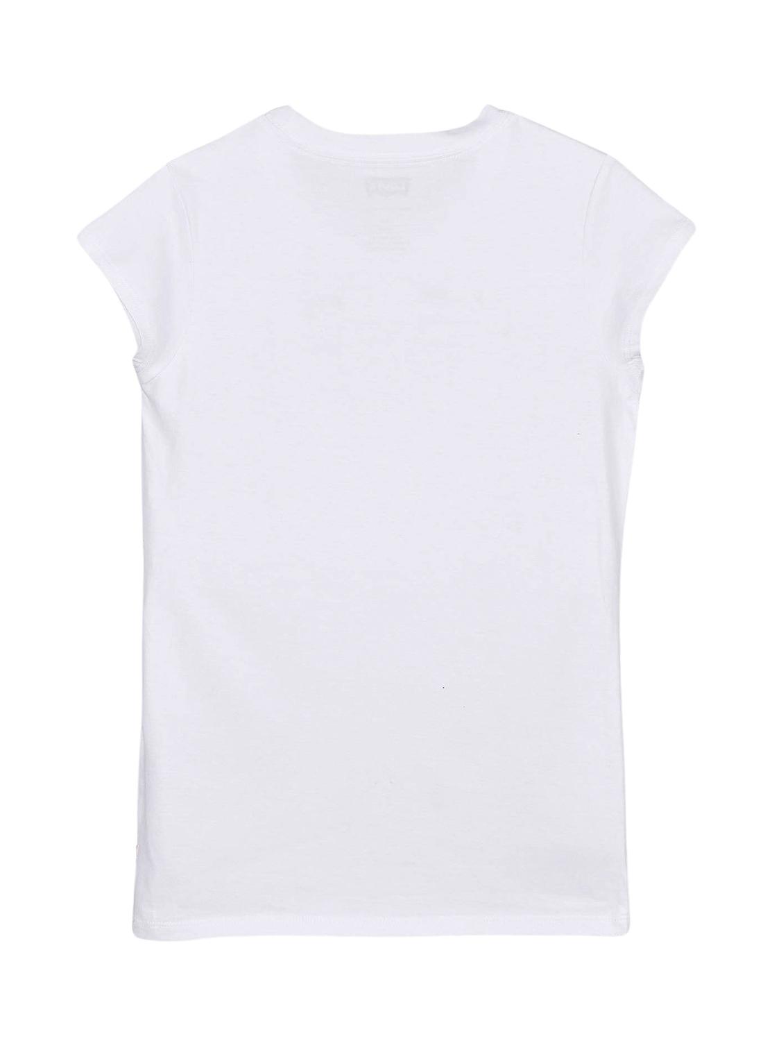 Camiseta Levis Batwing Blanco Para Niña