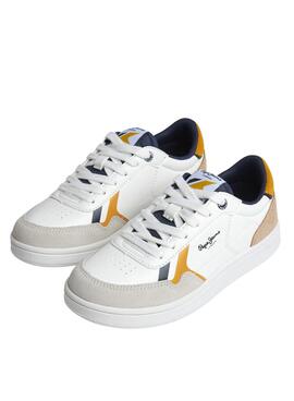Zapatillas Pepe Jeans Player Brit Blanco Niño Niña