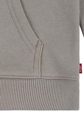 Sudadera Levis Boxtab Pullover Marrón Para Niño