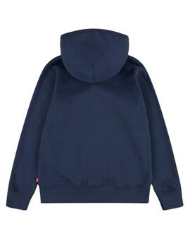 Sudadera Levis Boxtab Full Marino Para Niño