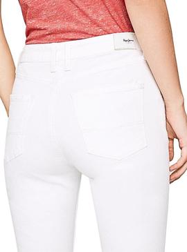 Pantalon Vaquero Pepe Jeans Regent Blanco Mujer