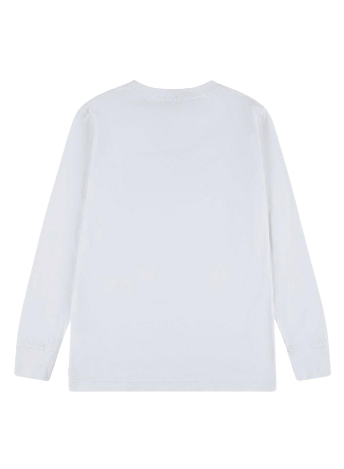 Camiseta Levis Glow Effect Blanco Para Niño