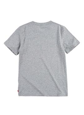 Camiseta Levis Batwing Gris Para Niño