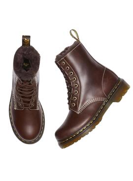 Botas Dr Martens 1460 Serena Marrón Para Mujer