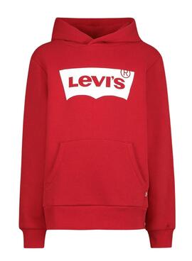 Sudadera Levis Batwing Screenprint Rojo Para Niño