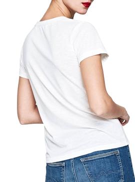 Camiseta Pepe Jeans Dhalia Blanca Mujer