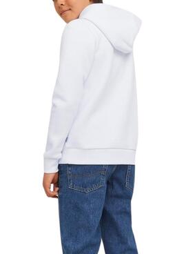 Sudadera Jack And Jones Logo Blanco Para Niño