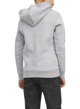 Sudadera Jack And Jones Logo Sweat Gris Para Niño