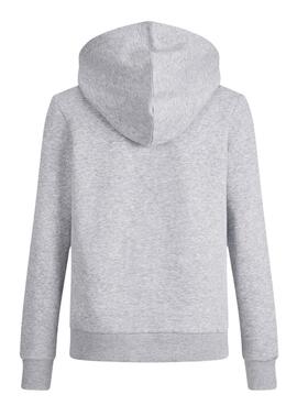 Sudadera Jack And Jones Logo Sweat Gris Para Niño