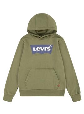 Sudadera Levis Batwing Verde Para Niño