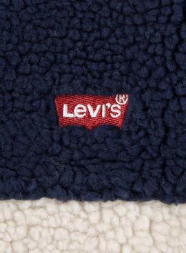 Chaqueta Levis Sherpa Marino Blanco Para Niño