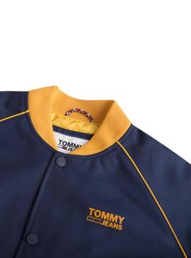 Bomber Tommy Jeans Varsity Azul Hombre