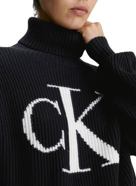 Jersey Calvin Klein Jeans Blown CK Negro Mujer