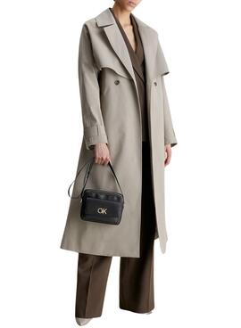 Bolso Calvin Klein Re-Lock Camera Negro Mujer