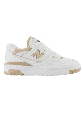 Zapatillas New Balance BB550 Blanco Camel Mujer