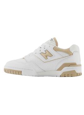 Zapatillas New Balance BB550 Blanco Camel Mujer