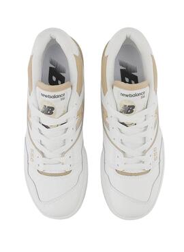 Zapatillas New Balance BB550 Blanco Camel Mujer