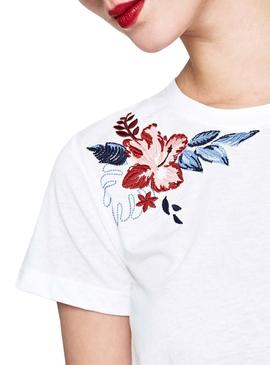 Camiseta Pepe Jeans Dhalia Blanca Mujer