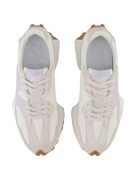 Zapatillas New Balance 327 Beige Malva Mujer