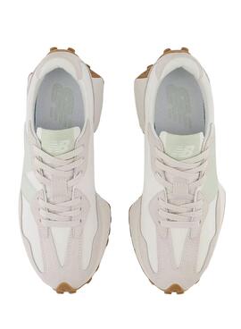 Zapatillas New Balance 327 Blanco Mint Para Mujer