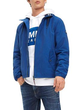 Chaqueta Tommy Jeans Essential Hooded Azul Hombre