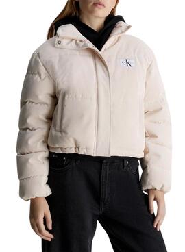 Chaqueta Calvin Klein Jeans Acolchada Pana Beige
