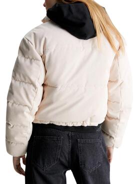 Chaqueta Calvin Klein Jeans Acolchada Pana Beige