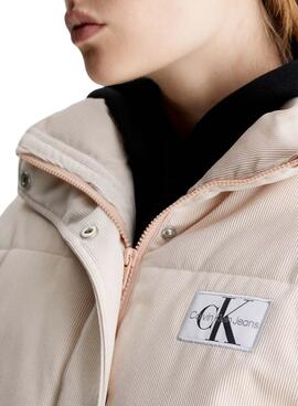 Chaqueta Calvin Klein Jeans Acolchada Pana Beige